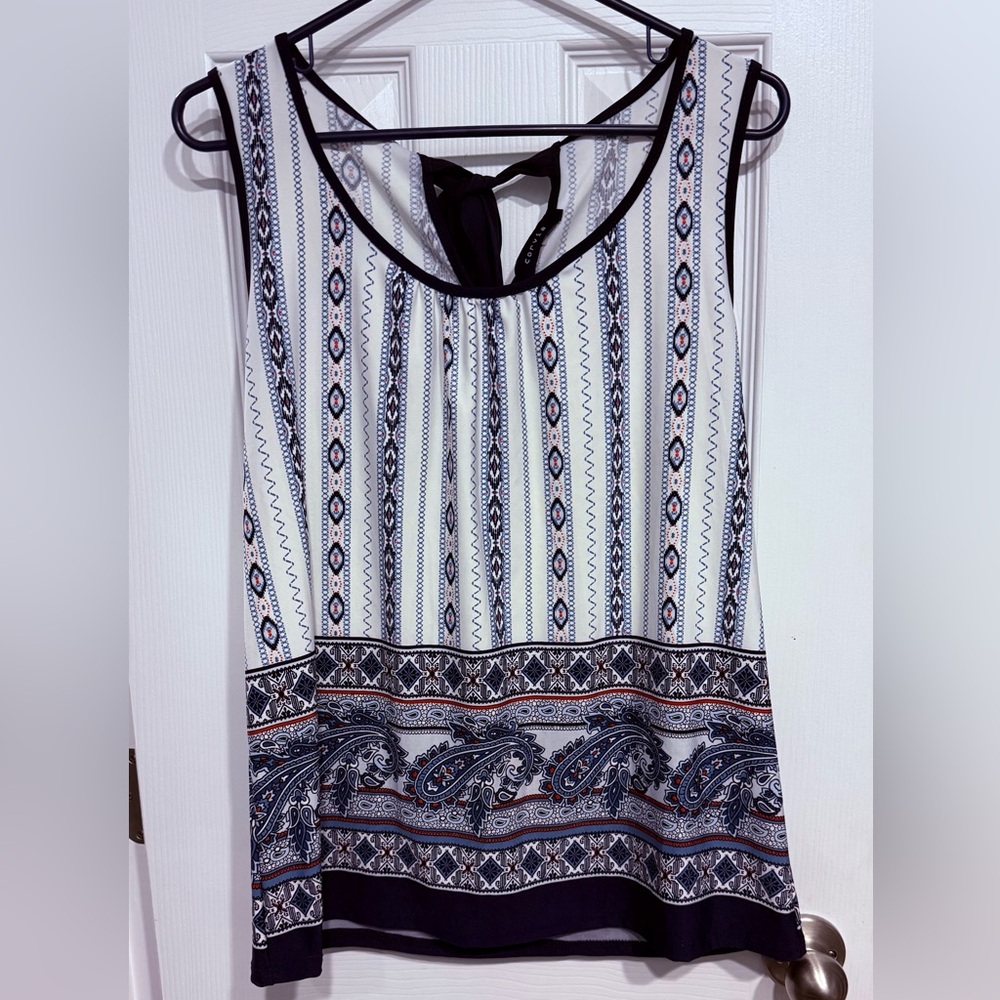 Striped and Paisley Blouse